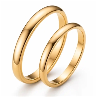 Forgyldt tungstenring