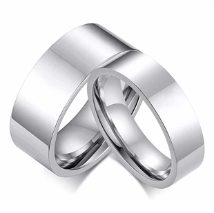 Steel Shapy ring med shine.