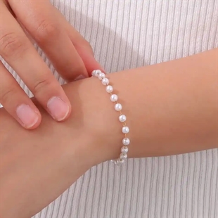 Golden Pearl Bracelet – Elegant Perlearmbånd