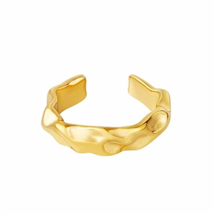 IP shape gold ring i ædelstål