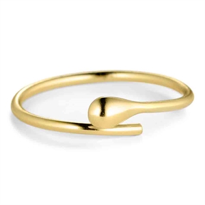 Drop golden fingerring design