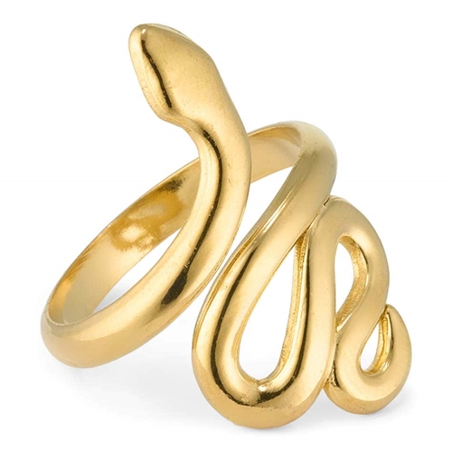 Billede af Golden Snake fingerring 14K